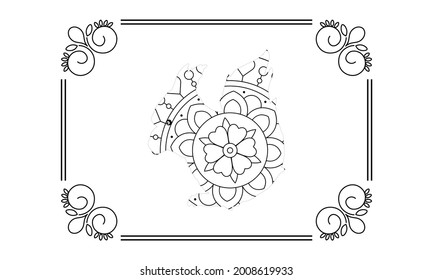 rabbit coloring book for kids and adult.animal coloring page for kids and adult