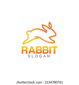 Rabbit company logo vector illustration