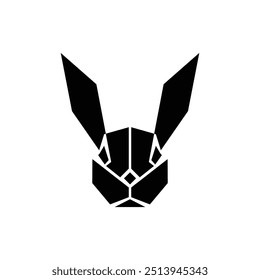 Kaninchen Konzept Logo Icon Design
