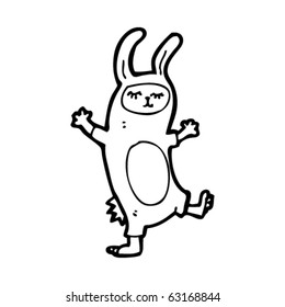 rabbit costume cartoon