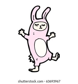 caricatura de disfraces de conejo