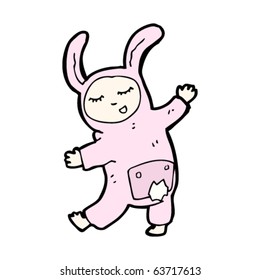 rabbit costume cartoon