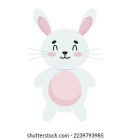 rabbit cute animal icon isolated