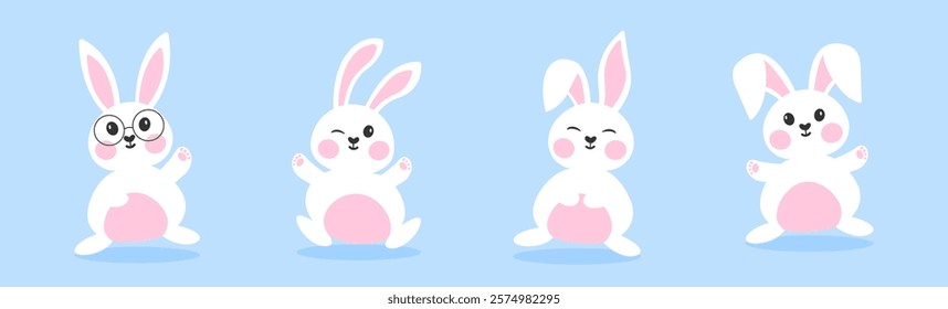 Rabbit cute. Bunny cute. Easter Rabbit or Bunny. Easter bunny. Easter cute rabbit