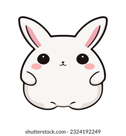 rabbit cute little animal vector illustration