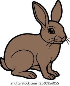 Rabbit design art illustrator eps vector