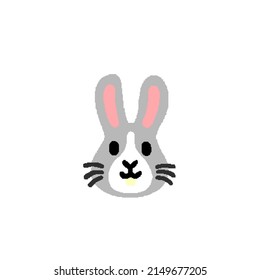 rabbit design in pixel art form, pixel art bunny vector illustration.