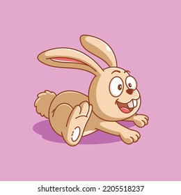 Kaninchendesign im Cartoon-Stil