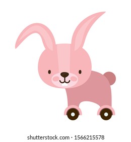 Rabbit design, Toy childhood play fun kid game gift and object theme Vector illustration