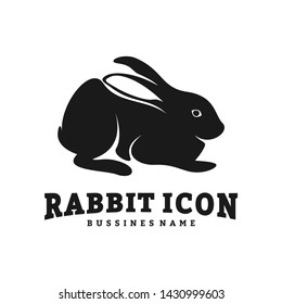 Rabbit Design Vector. Silhouette of Rabbit. Vector illustration