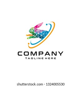 Rabbit Digital Technology Logo Vector Icon Illustration