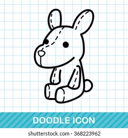 rabbit doll doodle