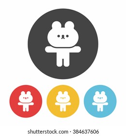 rabbit doll icon