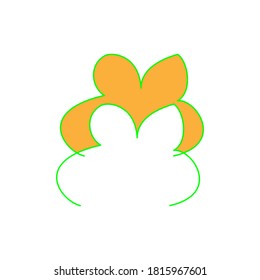 Rabbit doll icon vector design