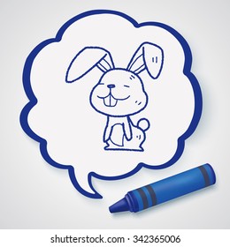rabbit doodle