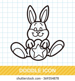 rabbit doodle