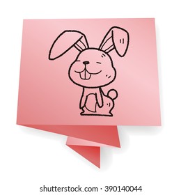 rabbit doodle