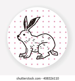 rabbit doodle