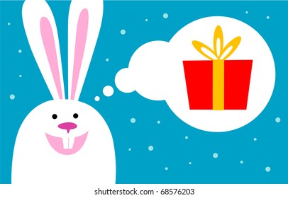 sueños de conejo de regalo
