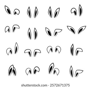 rabbit ear set outline design