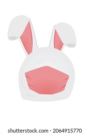 Rabbit ears cap. vector illustration