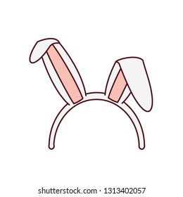 rabbit ears isolated icon
