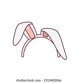 rabbit ears isolated icon