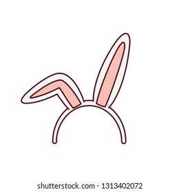 rabbit ears isolated icon