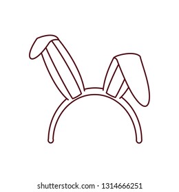 rabbit ears isolated icon