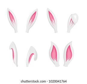 rabbit ears for photo editors and video chat, vector clip art