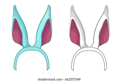 Rabbit ears set vector