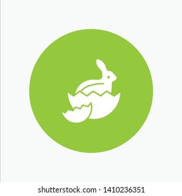 Rabbit, Easter, Baby, Nature vector icon