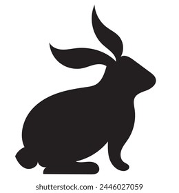 Rabbit, easter bunny shape, bunny shape, farmhouse, farm life vector illustrator files