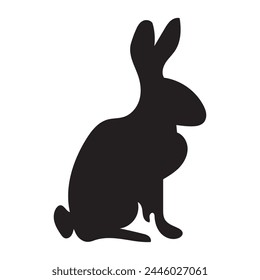 Rabbit, easter bunny shape, bunny shape, farmhouse, farm life vector illustrator files