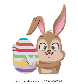 Rabbit with easter egg
