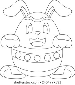 Rabbit Easter Easter egg Costume Animal Vector Graphic Art Illustration
