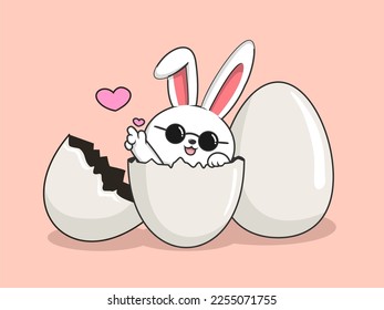 Rabbit Easter Egg - Cute Bunny Eggs
