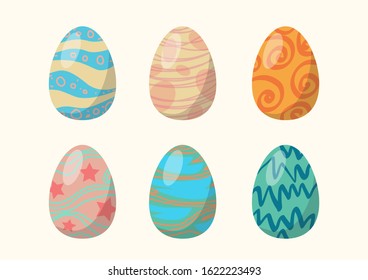 Rabbit and Easter Eggs is a vector style used with media designs and backgrounds.
