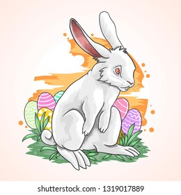 Rabbit Easter Fullcolour vector