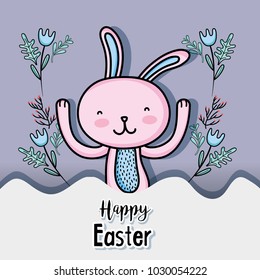 rabbit easter happy celebration holiday