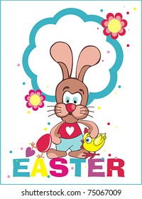 rabbit easter illustration