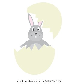 rabbit easter illustration vector