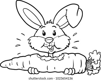 rabbit eating Stock Vectors, Images & Vector Art | Shutterstock