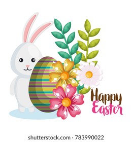 rabbit and egg happy easter