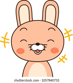 Rabbit expression laugh