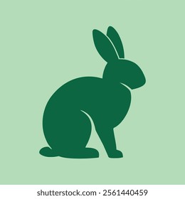 Rabbit Flat Logo Vector Illustration