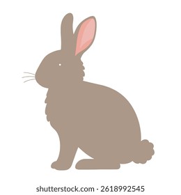 Rabbit flat vector illustration Eps 10