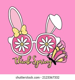 RABBIT, FLOWERS AND BUTTERFLY SUNGLASSES