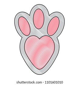 rabbit footprint  icon