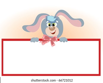 Rabbit with frame